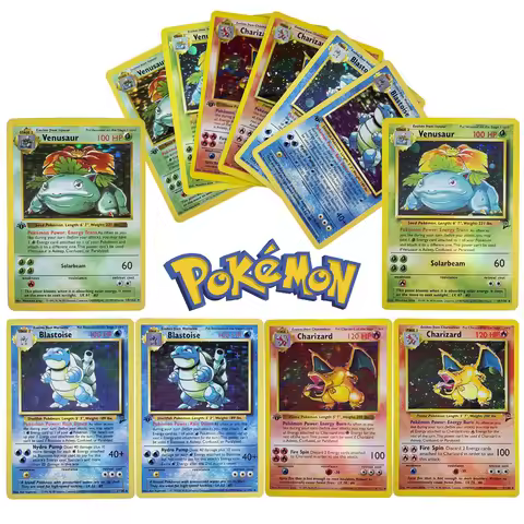 Pokemon Single Proxy Cards 1996 1st Edition Charizard Venusaur Blastoise Hobbies Collectibles Game C