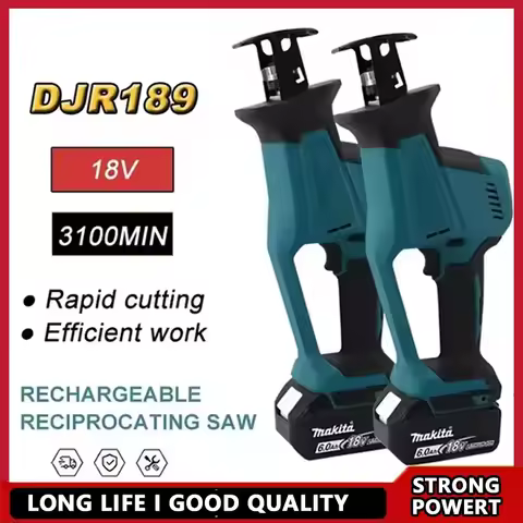 Fit Makita DJR189 18V Cordless Electric Reciprocating Saw Brushless Rechargeable Wood Metal Cutting 