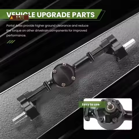 AF93-2Pcs Front And Rear Portal Axle With Metal Drive Shaft For WPL C14 C24 C24-1 C34 C44 B14 B24 1/