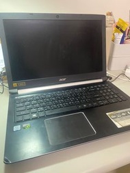 Acer A715-71G-52KQ (i5-7300-1050Ti）2.35kg附配件