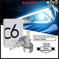 Market679 C6 Headlight LED H1 H3 H4 H7 H11 9005 9006 Fog Light Bulb Fog Lamp H7 2pcs 555