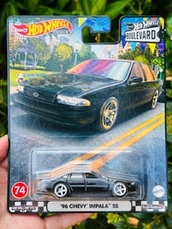 Hobby Store xe mô hình Hot Wheels Premium Boulevard Chevy Impala SS Đen