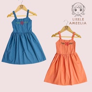 Little Ameelia | Kai Cotton Linen Dress Church Outfit Summer OOTD for Kids Girls 2-4 Years Old