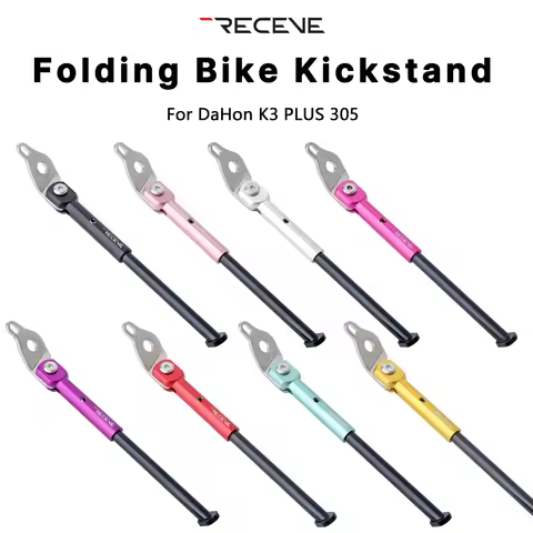 RECEVE Folding Bicycle Kickstand 305 Aluminum Alloy Foot Support Bike Kickstand Parking Stand Footre