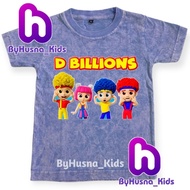 WASHED CHILDREN'S T-SHIRTS, CHILDREN'S CLOTHES, D BILLIONS, UNISEX CHILDREN, GIRLS, BOYS, TODDLERS
