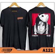 A121 T-Shirt Distro Men Japanese Anime Naruto Itachi