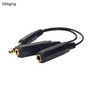 BLING 6 35mm Male to 1 4inch Y Splitters Cable 6 35mm to 2x6 35mm Mono Sound Adapter