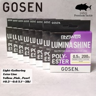 GOSEN Answer Lumina Shine Ester line 200m Ajing Pink Yellow Pearl