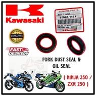 FORK OIL SEAL & DUST SEAL SET KAWASAKI NINJA 250 ( 2008-2012 ) & ZXR 250 HIGH QUALITY PRODUCT 🔥