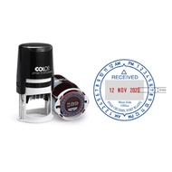 Colop R40D/12H Self-Inking Dater Stamp 40mm - Black Ink