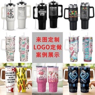 Ice Master Cup Comes with Pattern Water Cup Handle Thermos Cup Car Cup Comes to Print Vacuum Stainle