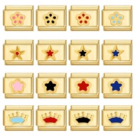 Eye Moon Star Heart Car Charm Italy Link for 9mm Stainless Steel Bracelet Making DIY Jewelry Accesso