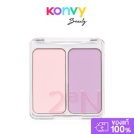 2aN Dual Cheek 9g 01 Cotton Candy Violet Twoan Two-Tone Blush.