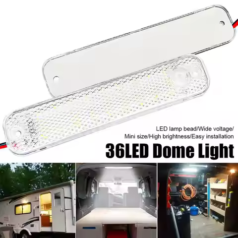 Car LED Dome Light 36 LED Truck Interior Light With Night Reading Ceiling Light For RV Motorhomes Ma