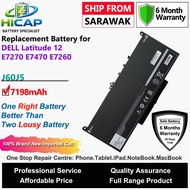 HICAP DELL Laptop Battery J60J5 55Wh for Dell Latitude 12 E7270 E7470 E7260 7270 7470