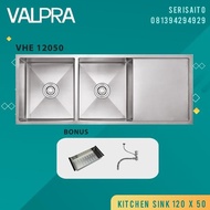 Kitchen Sink Valpra 120x50 cm / Bak Cuci Piring Stainless 12050 Double