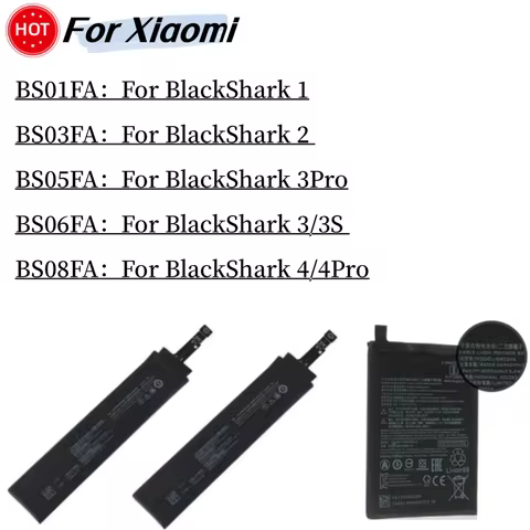 Battery For XIAOMI BS01FA BS08FA BS06FA BS05FA BS10FA Battery For Xiaomi Black Shark 5 5RS 5Pro Shar