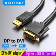 Vention DisplayPort to DVI Cable DP to DVI-D 24+1 Cable 1080P DP Male to DVI Male to Cable for Proje