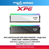 XPG Lancer Blade RGB DDR5 Gaming Memory - 16GB/32GB 6000Mhz/6400Mhz