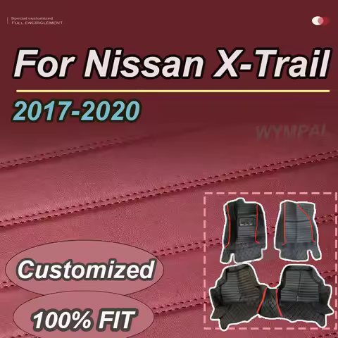 LUXURY Car Floor Mats For Nissan X-Trail T32 2017~2020 7 Seater Waterproof Rug Interior Decoration C
