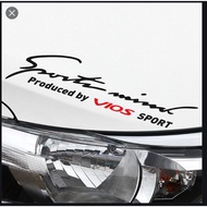 VIOS Sport Car Covers Car Stickers Decal Car Styling For toyota vios accessories 10INCH
