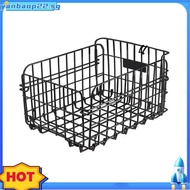 Bike Basket Front/Back, Folding Bike Basket Folding Bike Basket with Detachable Lining Bag for Quick