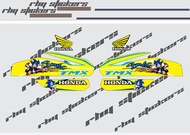 Sticker Stock Decals Honda TMX 155 002 YELLOW