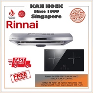 RINNAI RH-S259-SSR-T SLIMLINE HOOD SENSOR TOUCH CONTROL+RB-7012H-CB 2 ZONE INDUCTION HOB BUNDLE