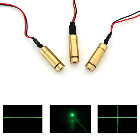 532nm Green Dot/Line/Cross 50mW 100mW Laser Module DIY Woodwork Positioning Locator