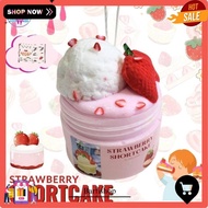 Slime Strawberry Shortcake Slime Cake Slime Strawberry Slime Cake Slime Dessert Slime Cheap Slime Ta