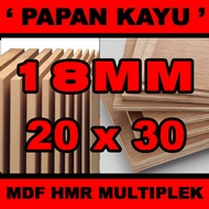 18mm thick multiplex mdf board, size 20x30cm