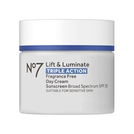 No7Lift&LuminateTripleActionFace-FragranceFreeFaceMoisturizerwithSPF30-FormulatedwithAntiAgingCollag