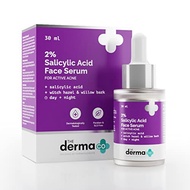 The Derma Co 2% Salicylic Acid Serum for Active Acne | Helps Reduces Acne Marks & Blackheads | Remov