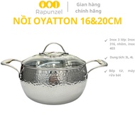 OYATTON pot, 16cm pot, 20cm pot, stainless steel pot, induction cooker stainless steel pot, inductio