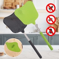 63CM Household Prevent Mosquito Pest Plantain Swatter Face Fly Swatter Stainless Steel Scalable Rack