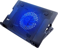 iggual Portable Laptop Cooling Base up to 17" with 1 Ultra Quiet Fan and Phone Holder, Height Adjust