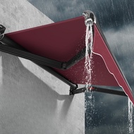 Hand Awning Canopy Fold Scalable Cranked Awning Roof Outdoor Aluminium Alloy Awning Canopy