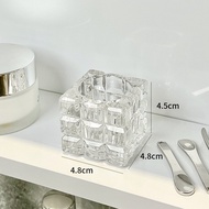 Mask Spoon Holder Bathroom Cream Digging Spoon Glass Mirror Cabinet Desktop Makeup Eye Cream Pick Stick Brush Storage Box