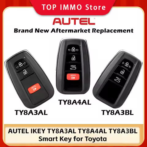 AUTEL IKEY TY8A3AL TY8A3BL TY8A4AL Smart Key Utilizes 8A Chip Technology For KM100 IM508S IM608Pro I