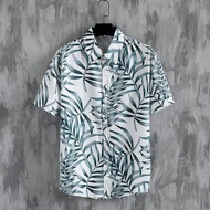 M-5XL Summer Hawaii Beach Plus Size Casual Short Sleeve Shirt Men