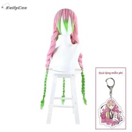 Kanroji Mitsuri Anime Trang Phục Cosplay Nữ Trưởng Thành Halloween Bộ Quần Áo Với Bộ Tóc Giả Và Đồng