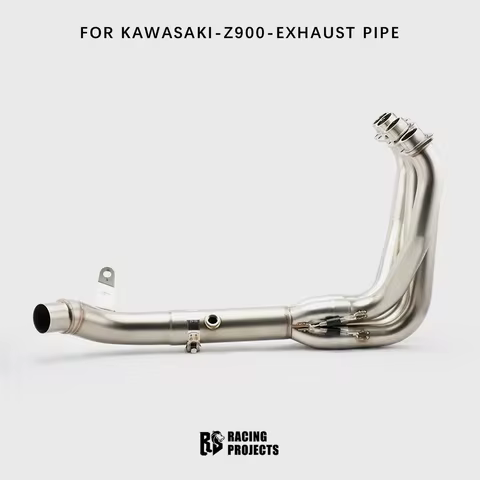 RS For Kawasaki Z900A2 Z900SE Motorcycle front tube Stainless steel Exhaust Pipe Assembly Connect or