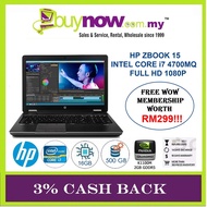 REFURBISHED LAPTOP HP ZBOOK 15 CORE i7/16GB/500GB/WIN 10  PRO / 3% CASHBACK