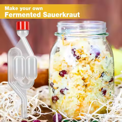 Fermentation tank sealing valve Plastic covered one-way valve S-shaped self-made bubble airlock PP f