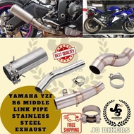 YAMAHA YZF R6 Motorcycle middle link pipe stainless steel Exhaust YZF R6 51mm 60mm Motorcycle Exhaus