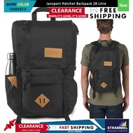 [100% ɑuthentic] Jansport Hatchet Backpack 28 Litre Black Laptop Bag For Casual Daily Commute Office