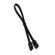 CableMod ModFlex Sleeved SATA 3 Cable (Black, 30cm)