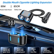 3M/85cm 10A Car Cigarette Lighter Extension Cord 12V 24V Charger Cigar Lighter Plug Cable Female Soc