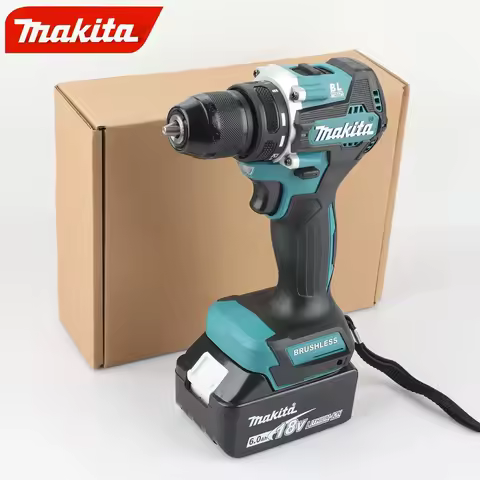 Makita DDF487 Cordless Brushless Electric Drill Impact Screwdriver 18V Rechargeable Power Tool with 