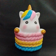 Unicorn pelampung miniatur boneka mainan kuda unicorn hiasan kue tart dekorasi cake ultah mini